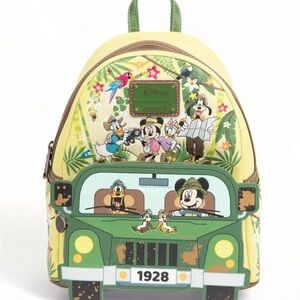 SOLD OUT Disney Loungefly Mickey and Friends Safari Adventure Backpack -